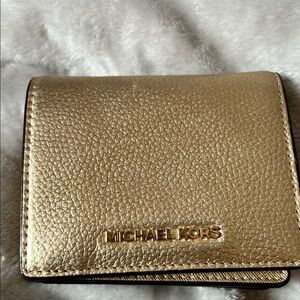 Michael Kors Metallic Gold Wallet